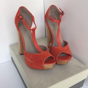 Ankle strap high heels